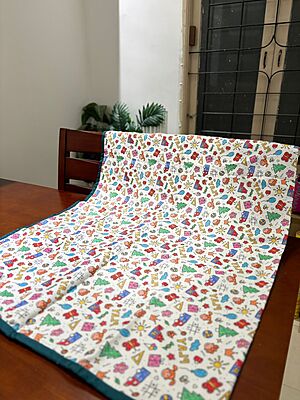 Kids Dohars White Play print