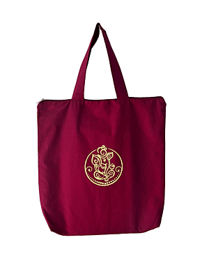 Maroon cotton Return gift bags Set of 10