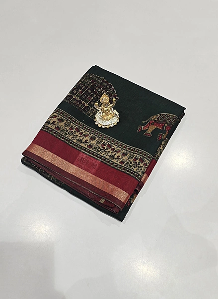 Rose Malbhar Cotton Saree (id 2201)