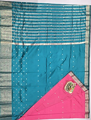 MEENA WORK FANCY SAREE (ID 2301)