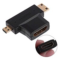 Hdmi F To Mini + Micro Adaptor