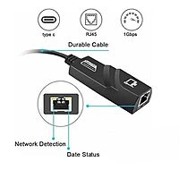 USB 3.0 Type-C to RJ45 Gigabit Ethernet Adapter