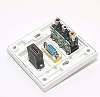 FACE PLATE HDMI+VGA+3RCA