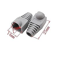 Rj-45 Boot Grey (Pack Of 100Unit)