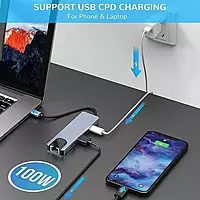 Multybyte 6-in-1 Ultra Slim Type-C Hub