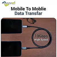 Multybyte Metal Type-C to Type-C 10Gbps 4K UHD Data Cable