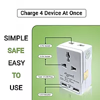 Multybyte 2+2 Multipurpose Conversion Plug with USB