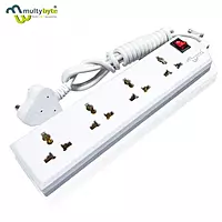 Multybyte 4+1 Way International Socket Extension Board (4M)