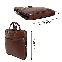 Laptop Carry Handle Bag (Brown Leather)