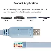 USB 2.0 to RJ-45 Male Console Cable 1.8M