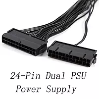 24 Pin to 24 Pin Extension Y-Cable