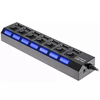7 Port USB Hub with Switches