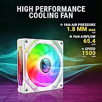 Smps 5-inch RGB LED PC Fan