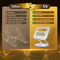 Foldable & Adjustable Metal Laptop Stand