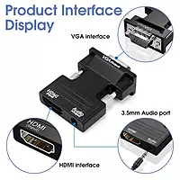 VGA to HDMI Converter with Audio