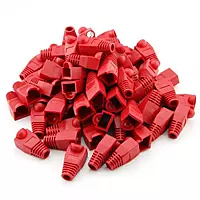 Rj-45 Cat-6 Boot Red (Pack Of 100Unit)