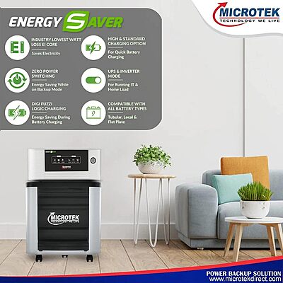 Microtek UPS Energy Saver Pure Sinewave 1225 (12V) Inverter , with 3 Year Warranty Microtek UPS Energy Saver Pure Sinewave 1225 (12V) Inverter , with 3 Year Warranty
