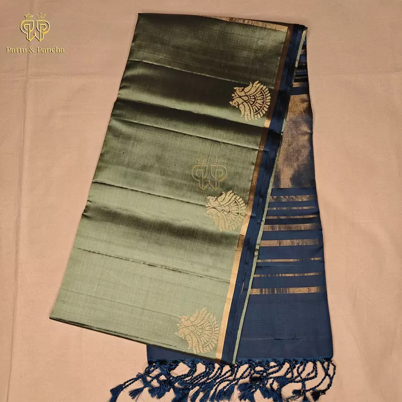 Pure Soft Silk Saree with Traditional Small Zari Border