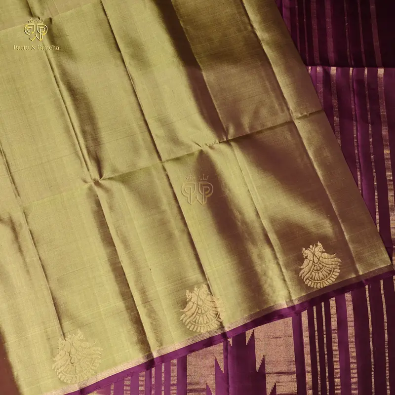 Pure Soft Silk Saree with Traditional Small Zari Border