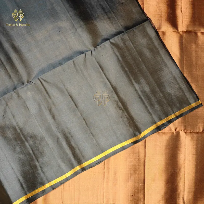 Pure Soft Silk Saree with Traditional Small Zari Border