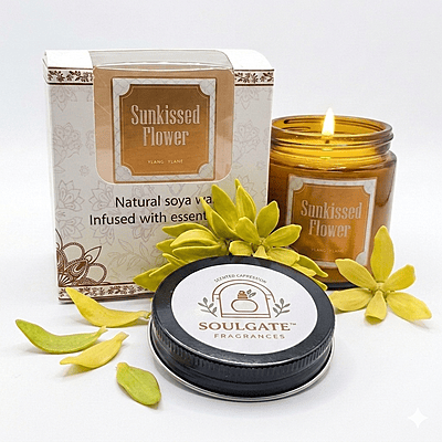 SUNKISSED FLOWER SCENTED CANDKE - YLANG–YLANG