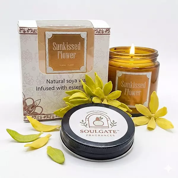 SUNKISSED FLOWER SCENTED CANDKE - YLANG–YLANG