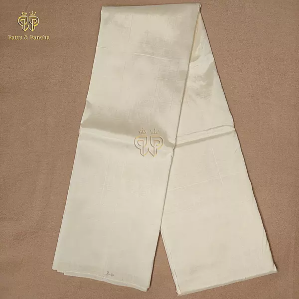Premium Pure Silk Blend Off White Kurta Material