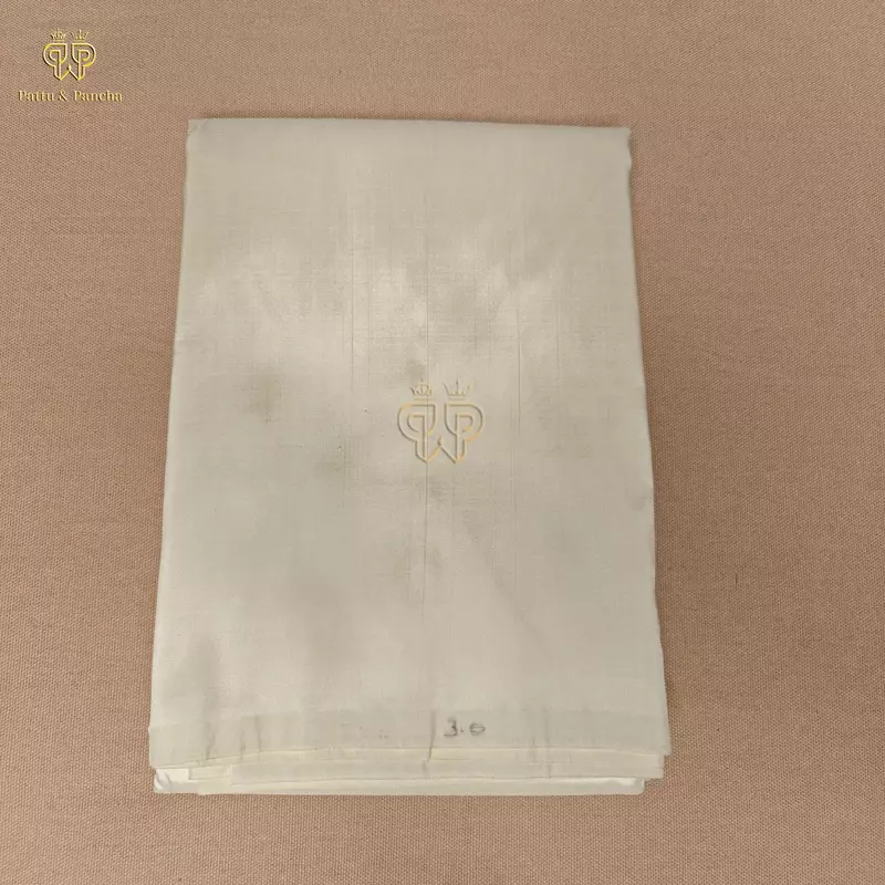 Premium Pure Silk Blend Off White Kurta Material