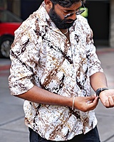 Rawscal Men’s Abstract Print Shirt | Full Sleeves | Casual Wear