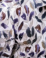 Rawscal Men’s Leaf Print Shirt | Body Fit | Full Sleeves | White-Multi