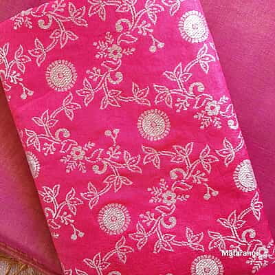 Pink Pure Handloom Tissue Silk Saree Pink Pure Handloom Tissue Silk Saree