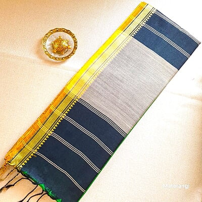 Green Handloom Khadi Saree Green Handloom Khadi Saree