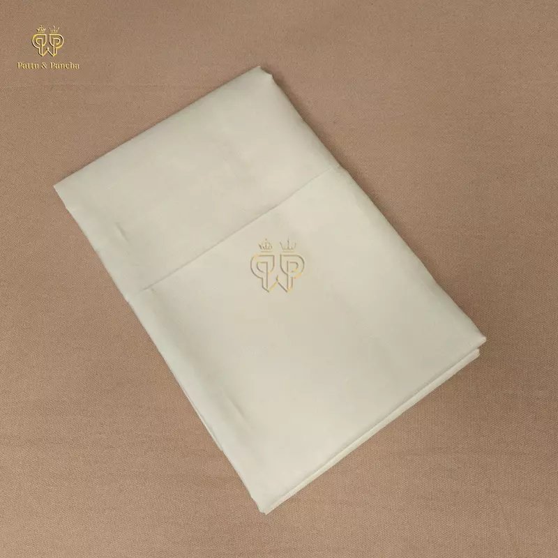 Pure Premium Handloom Cream Silk Shirt Material