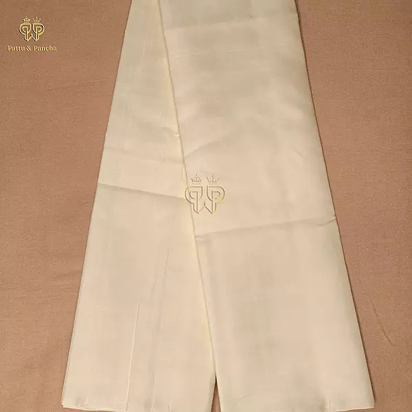Pure Premium Handloom Cream Silk Shirt Material
