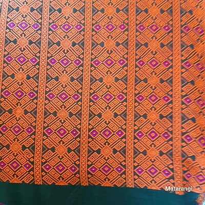 Green Premium Handwoven Pure Khadi Cotton Jamdani Saree