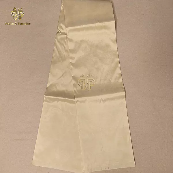 Pure Silk Blend Premium Quality Cream Gold Shirt Material