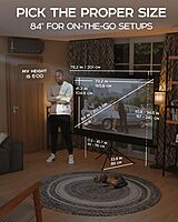 DotNet Tripod Projection Screen 5x7 ft.