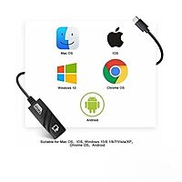 USB 3.0 Type-C to RJ45 Gigabit Ethernet Adapter