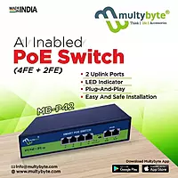 Multybyte 4 Port PoE Ethernet Switch