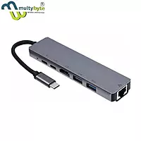 Multybyte 6-in-1 Ultra Slim Type-C Hub