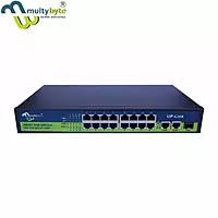 Multybyte 16 Port PoE Switch (16Fe+2Ge+1Sfp)