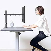 Monitor Stand Height Adjustable Arm Mount (Single ) - Screw Type