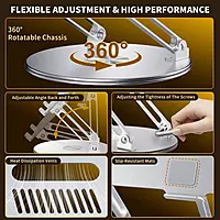 Foldable & Adjustable Metal Laptop Stand
