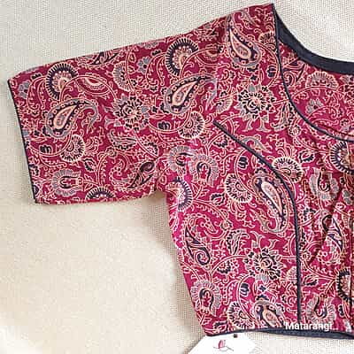 Zeta Readymade Blouse Maroon