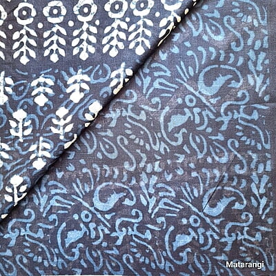 Indigo MulMul Cotton Saree Indigo MulMul Cotton Saree