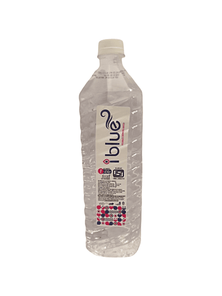 I blue packaged drinking water