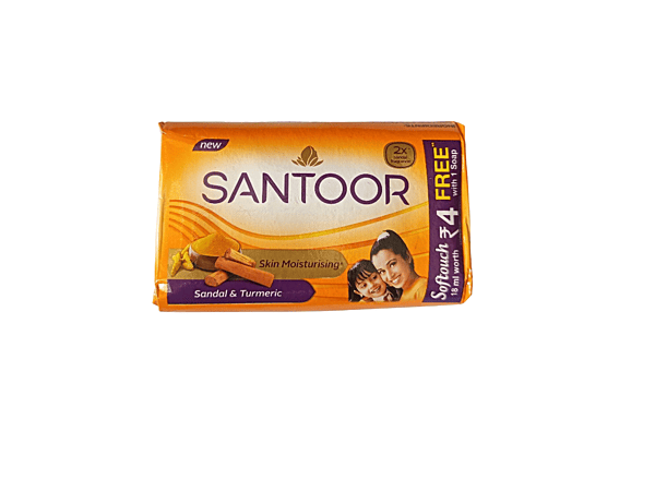 Santoor Skin Moisturising Sandal & Turmeric soap 125g