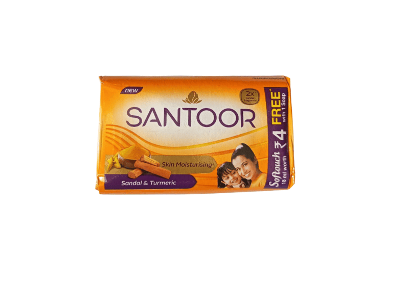 Santoor Skin Moisturising Sandal & Turmeric soap 125g