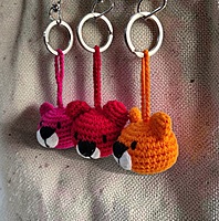 Crochet Teddy Keychain