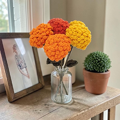 Marigold Small Flower Light Orange